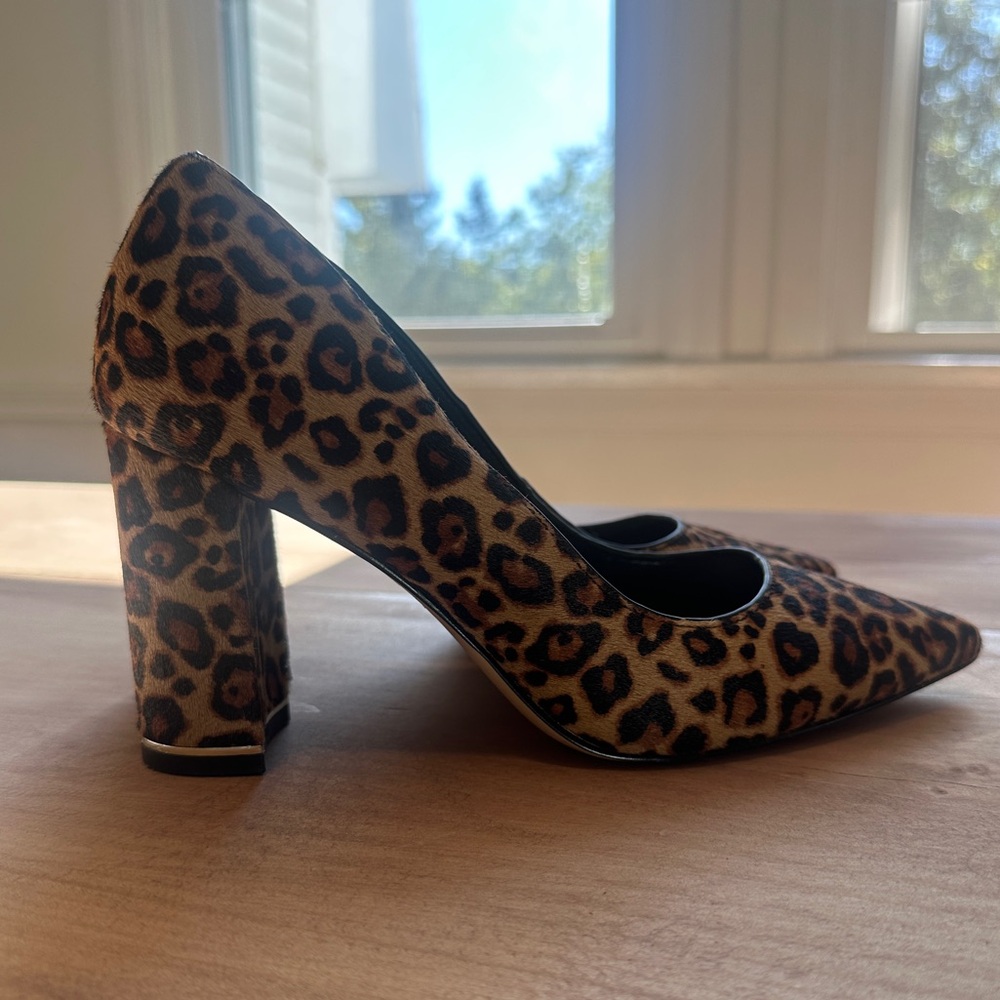 White House Black Market Animal Print Block Heels
6.5